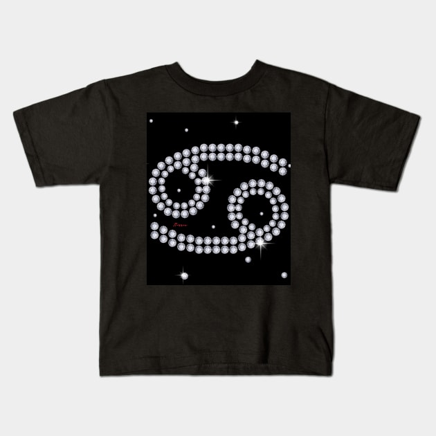 Cancer Diamonds Kids T-Shirt by LibrosBOOKtique